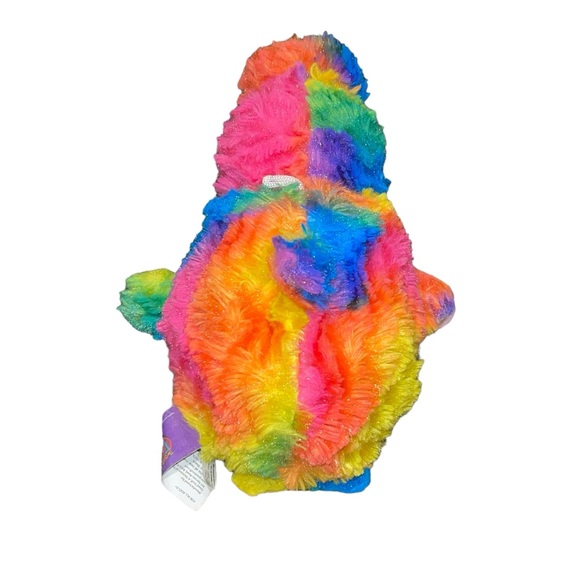 FLIPAZOO Rainbow Dolphin Pink Seal Stuffed Animal Reversible Plush Toy EUC - Picture 5 of 13